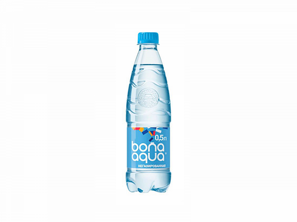 Вода BonAqua без газа/газ.